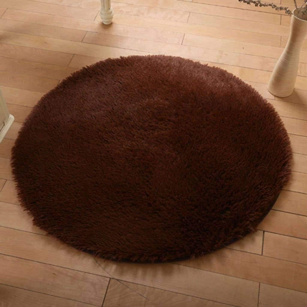 SINKITA Redondo Alfombra,Alfombrilla para El Piso De La Sala De Estar