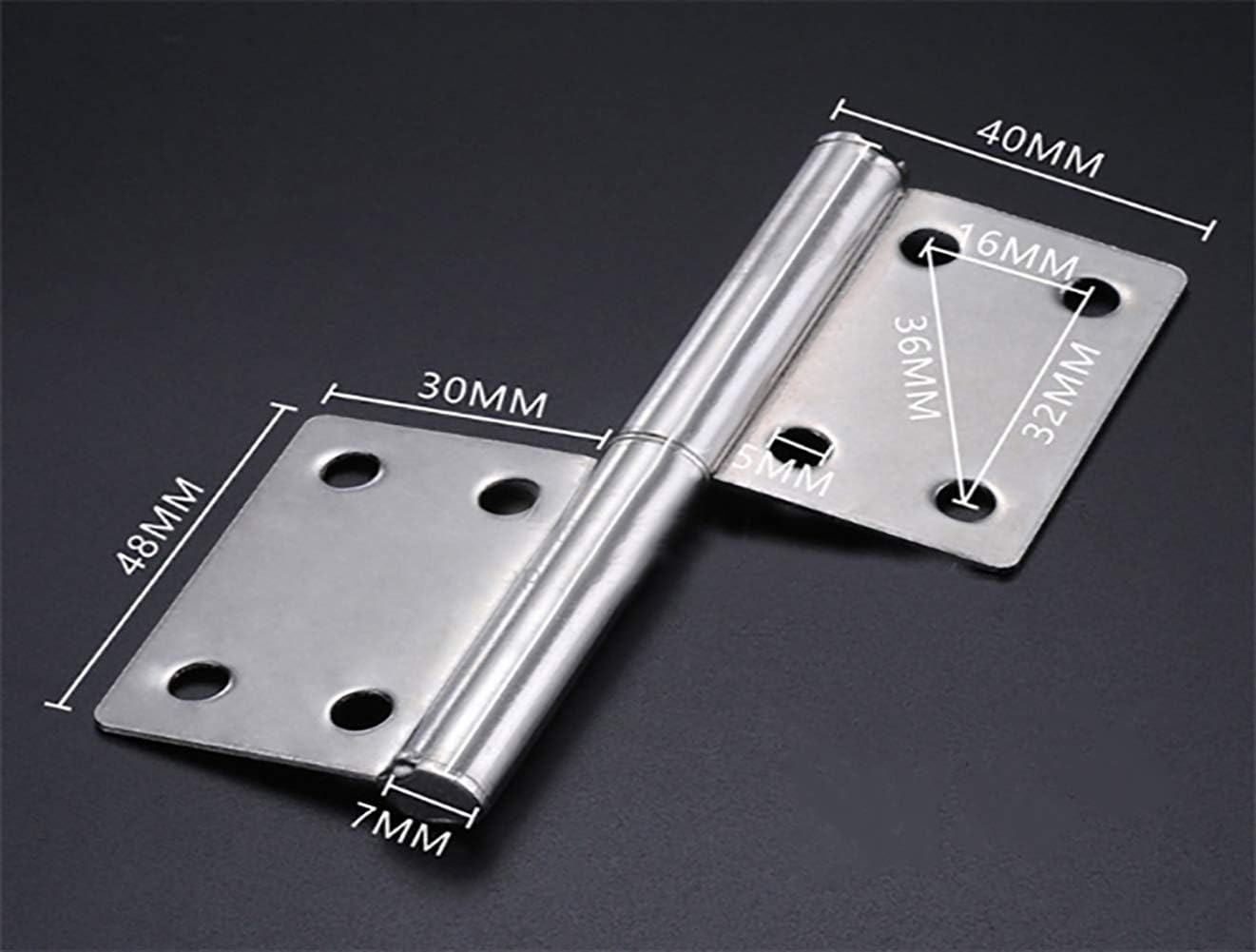 Lift Off Door Hinges, Tiberham Stainless Steel 360 Degree Rotation Door Flag Hinge - Image 3