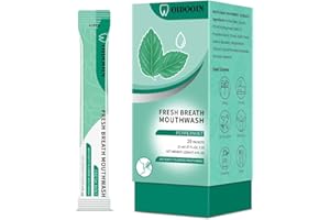 Oidooin Travel Size Toiletries Mouthwash Packets - TSA-Approved Mini Mint Mouthwash for Adults, Fluoride-Free Oral Care for A