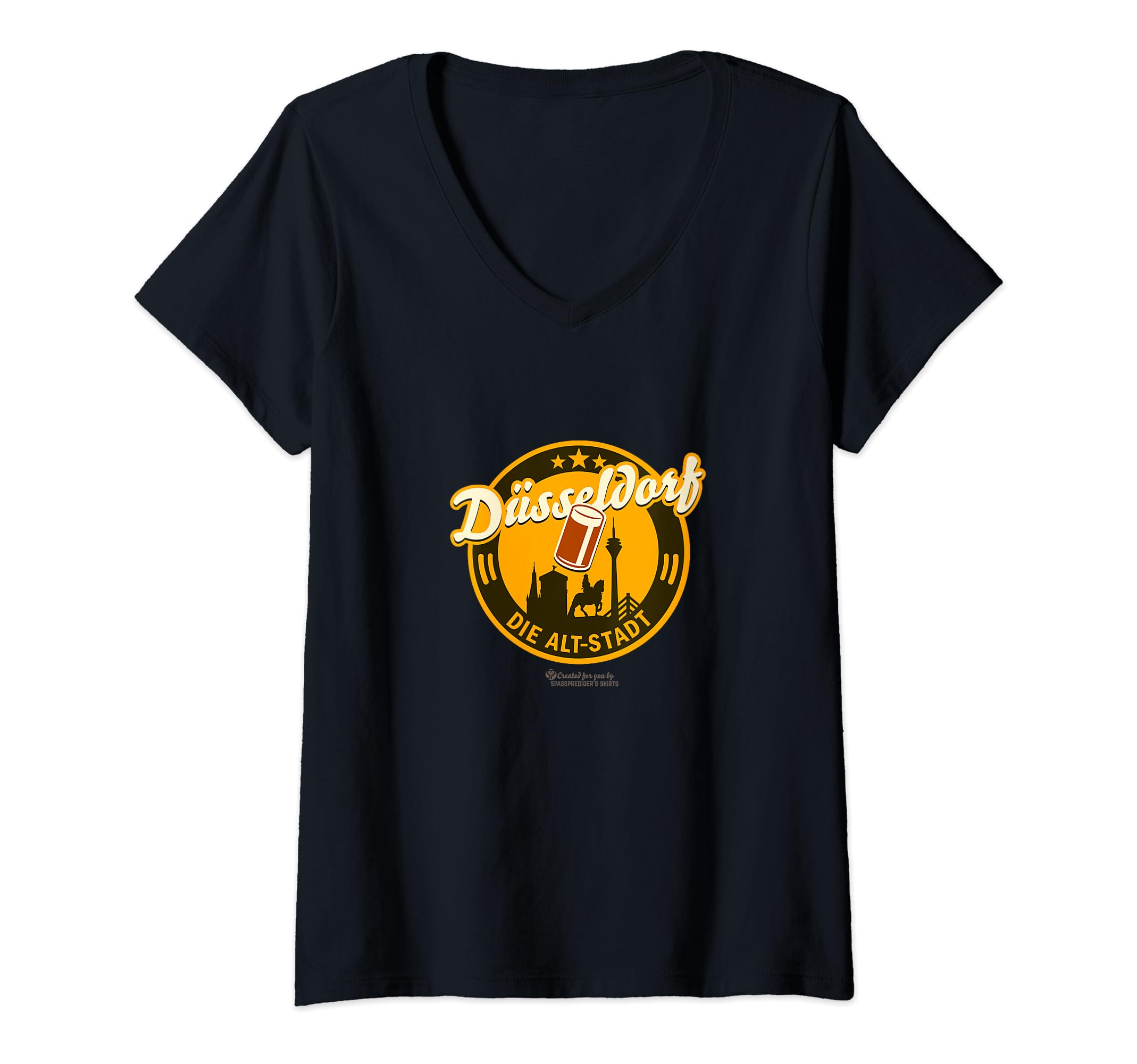 Düsseldorf Die Alt-Stadt & Landmarks Düsseldorf V-Neck T-Shirt