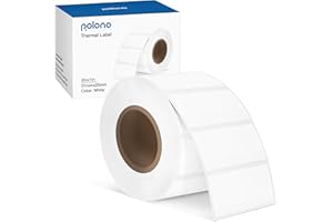POLONO Genuine 2" x 1" Direct Thermal Label, Self-Adhesive Address Shipping Thermal Label, Barcodes, Address Postage Labels Compatible with POLONO PL80E, PL70E and PL60 Label Printer (1000 Labels)