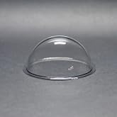 KAYNEY Acrylic Dome with Flange Clear Plastic Hemisphere &ndash; Transparent Case for CCTV, Camera Lens, Jewelry, Collectibles &amp; Miniatures &ndash; Dustproof Cover for Delicate Items (2.0inch / 50mm)