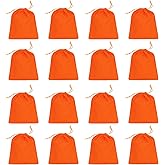 PATIKIL 30 Pcs Velvet Drawstring Bags, 7 x 9 Inch Large Velvet Cloth Jewelry Gift Pouches with Drawstring, Favor Candy Bag Dust Bag for Wedding Birthday Party Christmas, Orange
