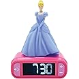Lexibook - Disney Princess Digital Alarm Clock for Kids with Night Light Snooze, Childrens Clock, Luminous Disney Princess, Pink Colour - RL800DP