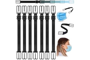 Mask Extender -7 Pack Edenxm Mask Holder -Length Adjustable Mask Ear Strap Elastic Fabric Mask Ear Savers for Relieving Ear P