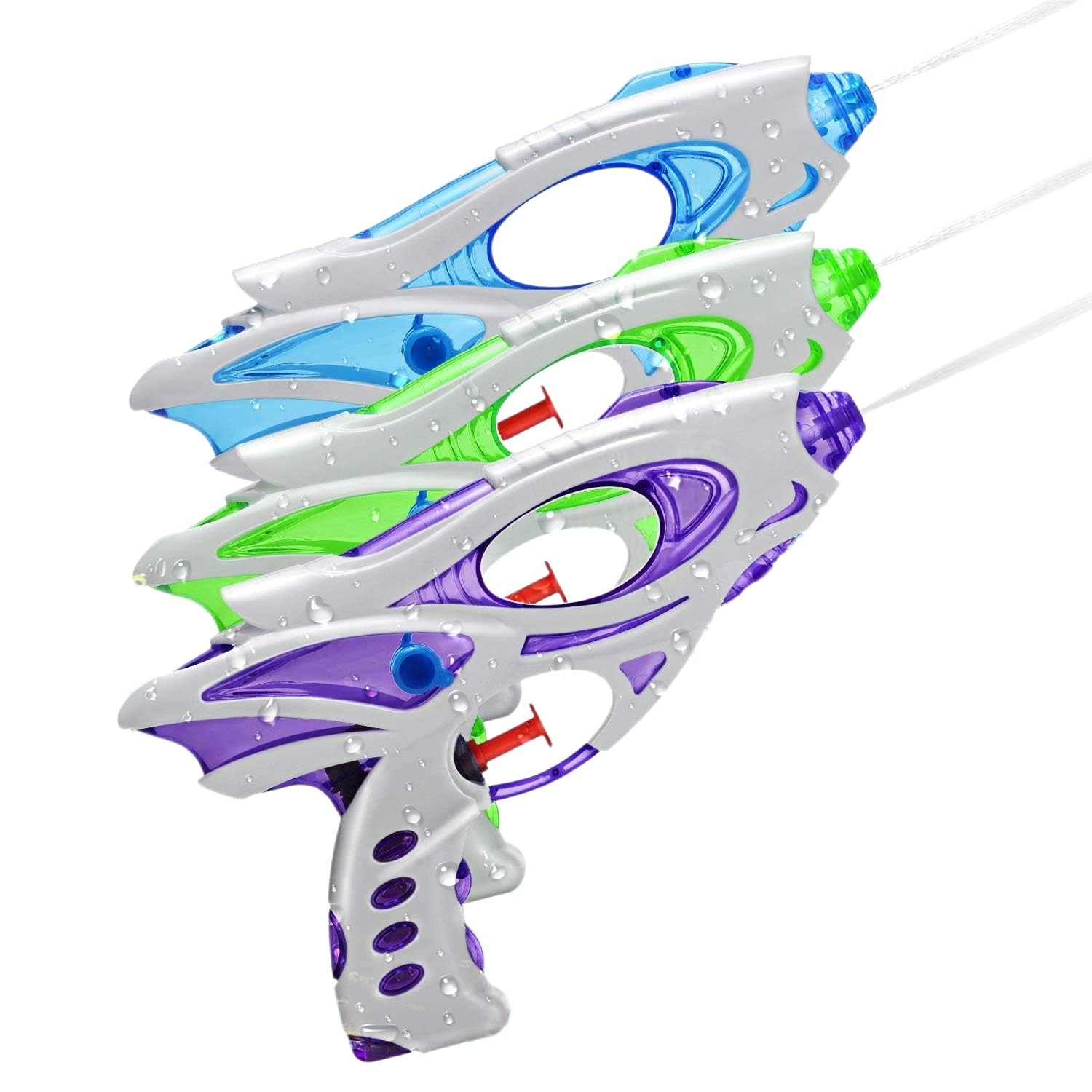 Muslecid Water Pistols For Kids, 3Pack Super Gun Blaster Cool Small Pistol Guns Outdoor Beach Garden Toy Pool Bath Party Water Fighting Toys For Children Girls Boys