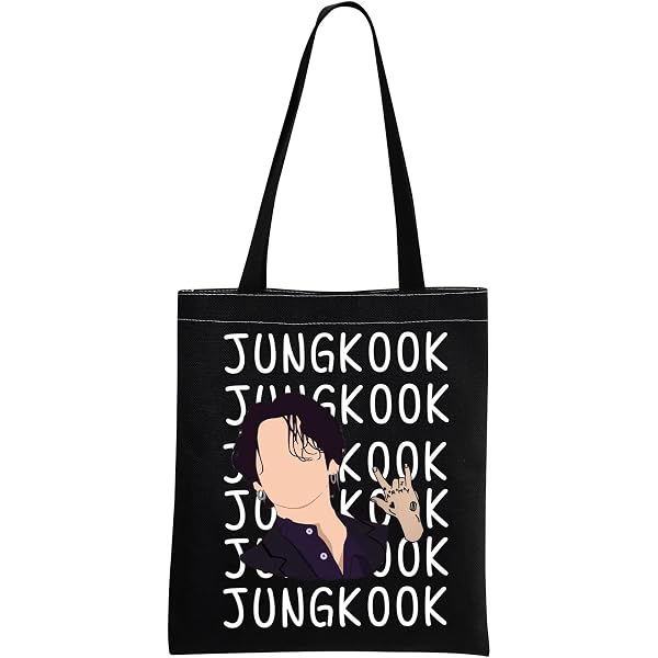 BTS Fan Tasche – K-Pop Tote Bag Mit Aufdruck, Wasserabweisend, 23x17 Cm, Für Einkaufen & Reisen