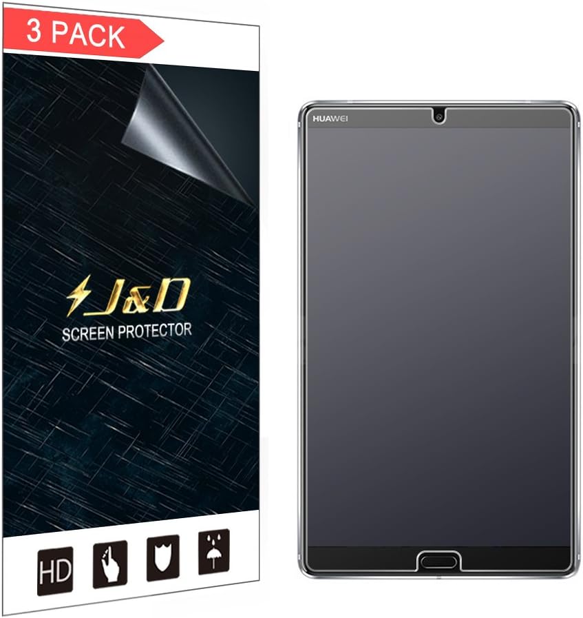 J&D Compatible for Huawei MediaPad M5 8.4 inch Screen Protector (3-Pack), Not Full Coverage, Anti-Glare Matte Film Shield Screen Protector for Huawei MediaPad M5 8.4 inch Matte Screen Protector