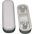 LASCO 02-3307 3/4-Inch by 1-3/16-Inch Oval Push-in Replacement Bumpers White Plastic Toilet Seat
