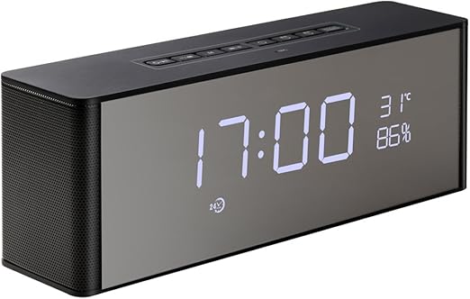 wireless speaker clock