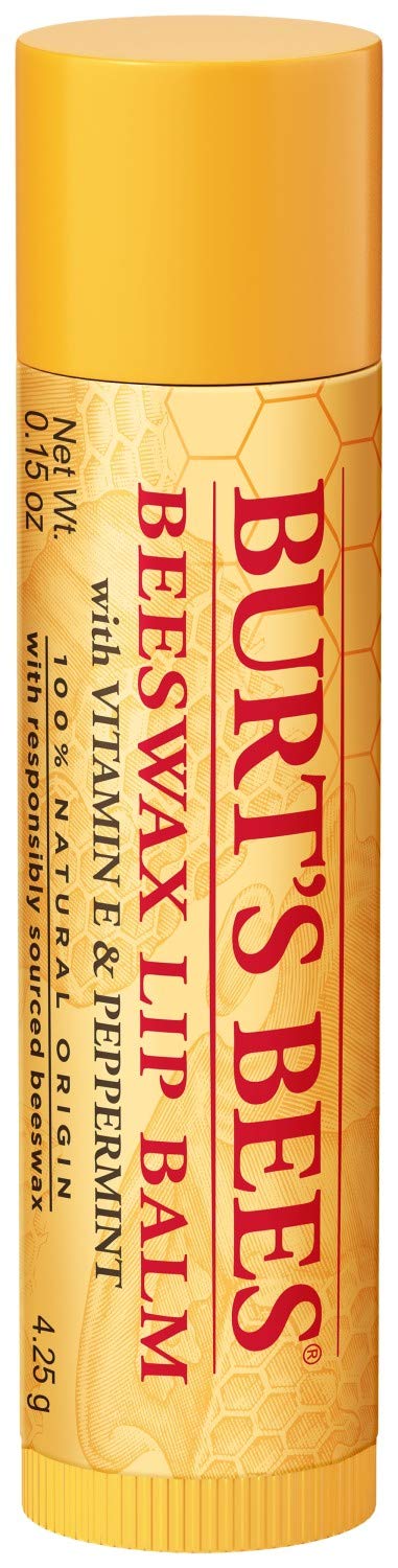 Burts Bees 100% Natural Origin Moisturizing Lip Balm, Beeswax, 2 Tubes in Blister Box (10792850776996) : Lip Balms And Moisturizers : Beauty