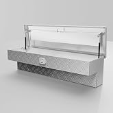 Weetron 48 inch Side Mount Truck Tool Box,Aluminum Tool Box for Pickup Truck Bed w/Lock and Keys,Extra Storage Box-48 X 12 X 12 inch,Silver
