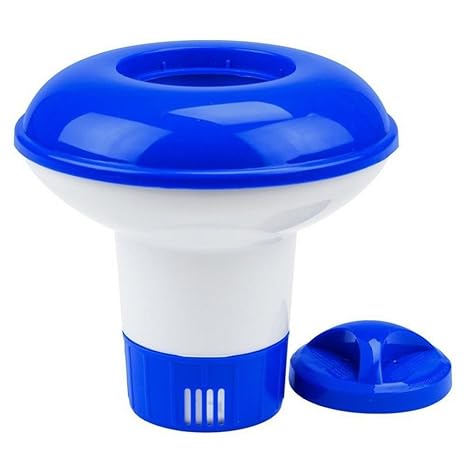 UxradG Pool chemischen Spender, Tablet Auto-Supplier Schwimmbad und Spa Schwimmende Chemische Spender, Blau