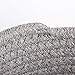 LOONG BABY 2Pcs Home Storage Basket Toy Chest Nesting Bins Woven Rope Candy Storage, Handmade Box Approved by the FDA for Household Kids Toy Collection Data Charger Line Storage(Grey)