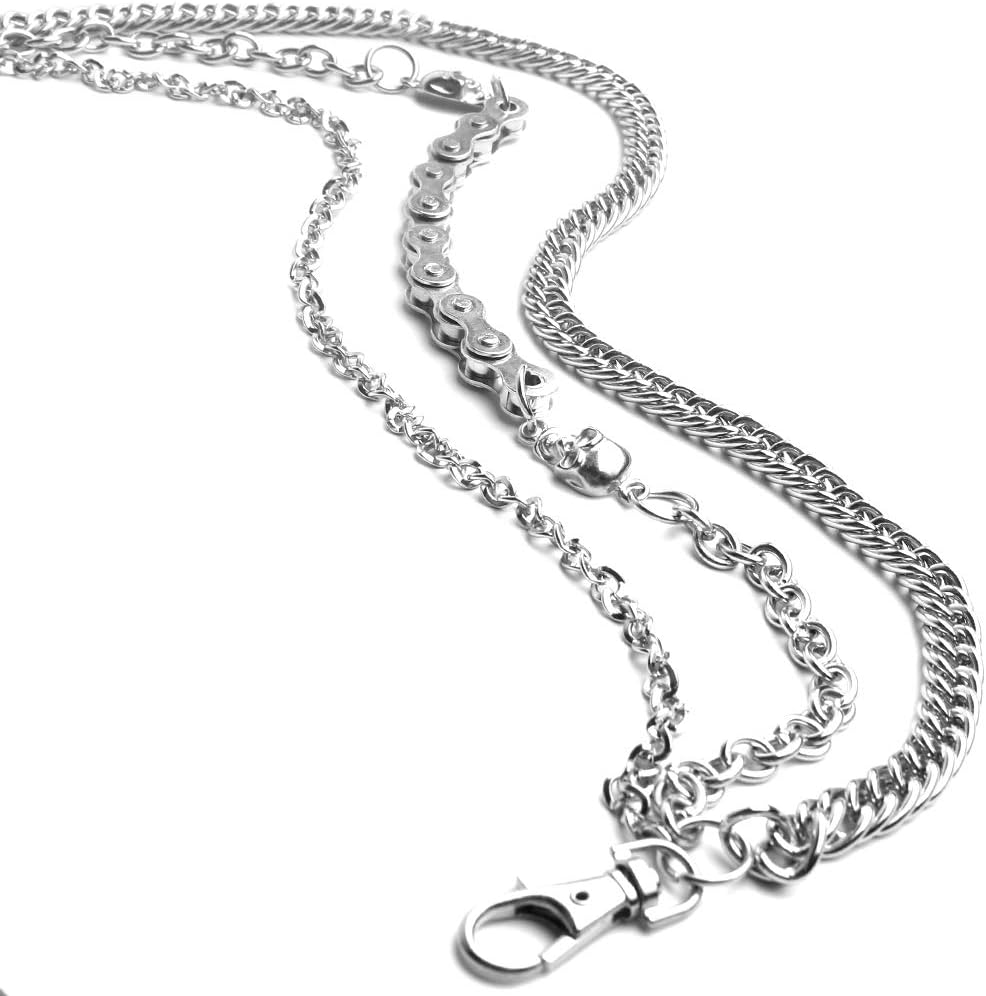 StillCool Wallet Chain, Punk Rock Style Keychain Suitable For Belt Loop, Purse Handbag Strap, Keys, Wallet and Traveling