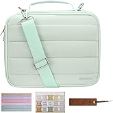 Realove Bible Covers for Women - Bible Cover Case with Bookmarks & Handle & Shoulder Strap | Bible Carrying Case | Bible Tote Study Bag for Church & Women & Man- Light Green