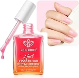 Modelones Nail Care 8in1 Ridge Filler Strengthener Rose Pink Base Coat 15ml