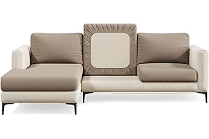 Nolan Interior Magic Sofa Cover - Classic Pet-Proof Sofa Seat Cover - Medium, Camel Brown - Easy Installation, Stain Resistant, Machine Washable, Stretchy Covers for Sectional Couches and Sofas