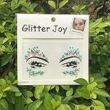 DaLin Face Gems Rave Festival Jewels Crystals Bindi Rainbow Tears Rhinestone Temporary Tattoo Face Rocks SFA003