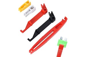 Volumoon 5 PCS Mini Fuse Puller Set, 5 Sizes Durable Automotive Fuse Puller Removal Tool, Insertion Removal Tool Replacement 