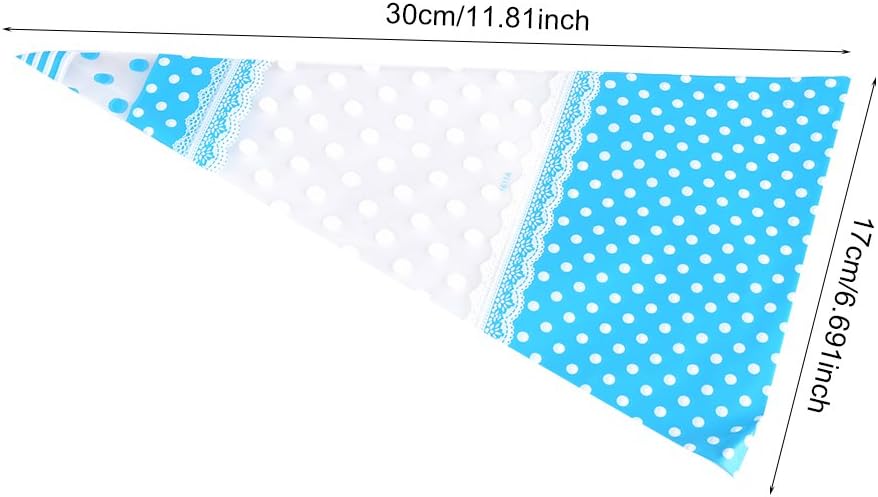 50pcs clear cellophane bags bulk, cone-shaped popcorn bags, resealable candy bags with twist tie - Image 5
