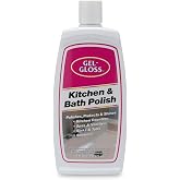 Gel-Gloss Home Kitchen &amp; Bath Polish - Carnauba Wax Formulation, 16 oz. | High Shine Protective Coating, Removes Water Spots, Light Scratches &amp; Stains, Restores Color &amp; Shine