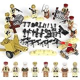 KAZI Soviet Soldiers and Afghan Soldiers Military Army Minifigures Set,8 Army Men with Military Weapon Accessories Building Bricks Model Toys 100% Compatible