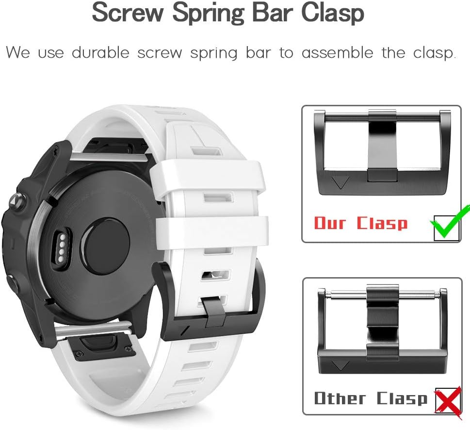 NotoCity for Garmin Fenix 6/6 pro/5/7 strap, Quickfit 22mm Watch Strap for Garmin Fenix 7 Pro/5 Plus, Epix (Gen 2) 47MM - Image 4