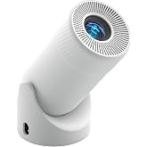 Upgraded Fire-Resistant Mini Projector with WiFi &amp; Bluetooth , Portable Projector 4K Support, Auto Keystone &amp; 180&deg; Rotatable, Body for iPhone/Android/TV Stick/HDMI, Smart Proyector for Home Outdoor