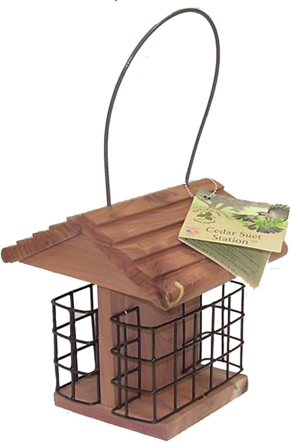 Cedar Works Birds Eye View Cedar Suet Station Feeder