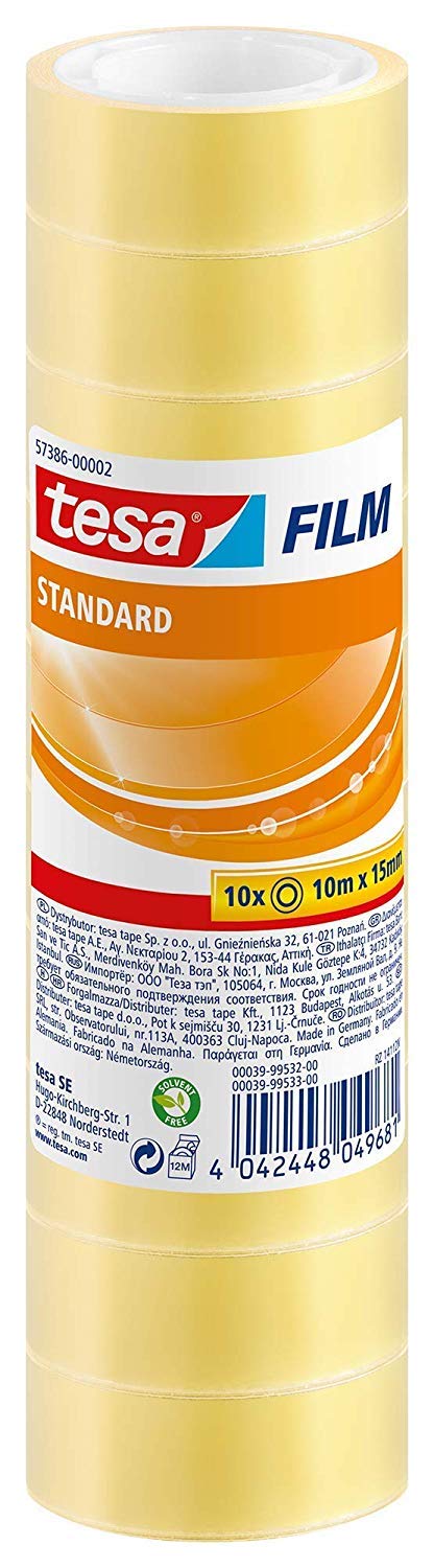 tesa UK film 10X Standard 10M x 15MM, transparent