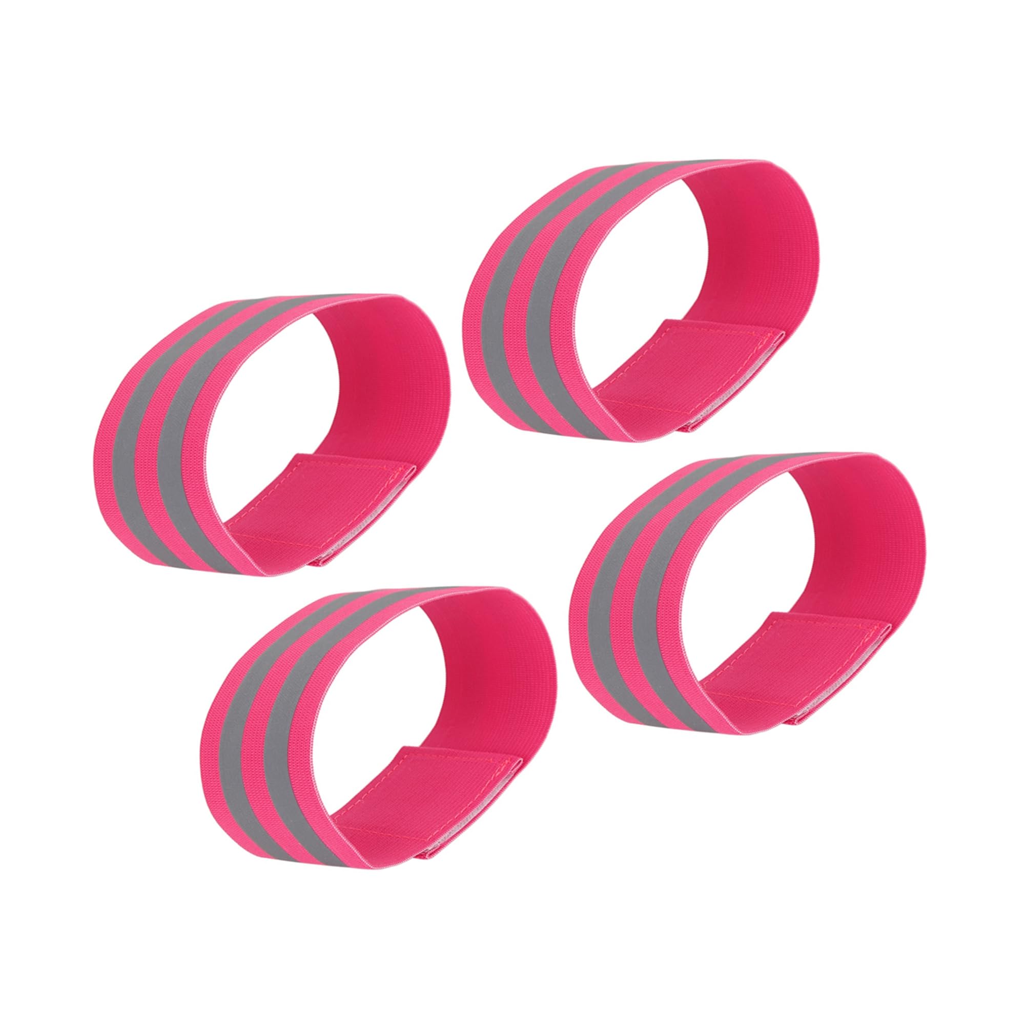 Partuto 4pcs Reflective Bands for Arm Cycling Reflective Armbands Pink Replacement