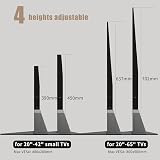 Suptek Universal TV Stand 65 inch Height Adjustable VESA 75x75 to 800x500 view 6