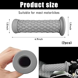 Gasedin 2 PCS Motorcycle Hand Grips, 7.8" Anti-Slip