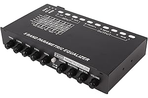 AIRSHI 5 Bands EQ Car Amplifier, Car Stereo Equalizer Easy to Use High Output for Vehicle