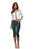 Hybrid & Company Women's Hyper Stretch Denim Capri