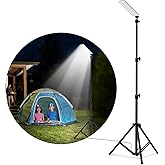Camping Light,1680 Lumen Portable Light, LED Barbecue Lamp, Work Lights with Stand for Camping, Adjustable Metal Telescoping 