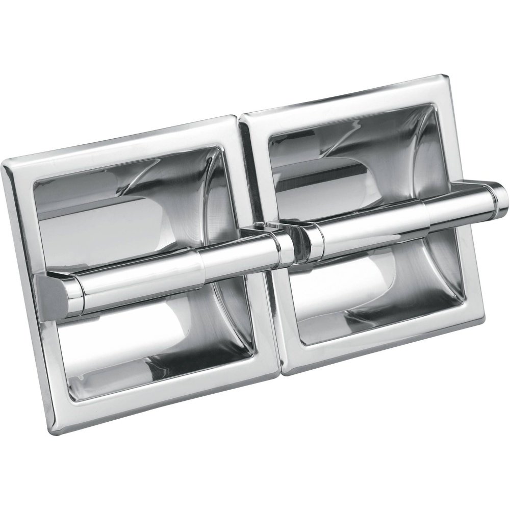 Photo 1 of Moen 5577 Donner Hotel and Motel Double Recessed Paper Holder, Chrome