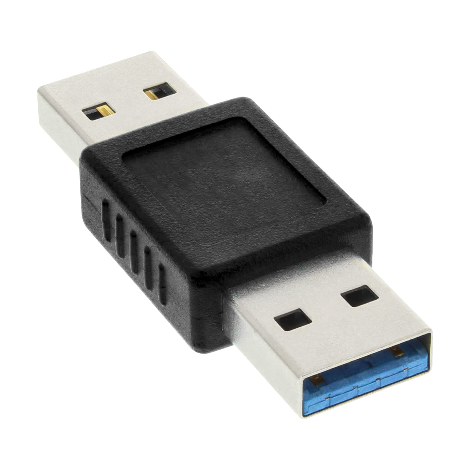 InLine USB 3.0 - cable interface/gender adapters (USB A, USB A, Blue, Male/Male)