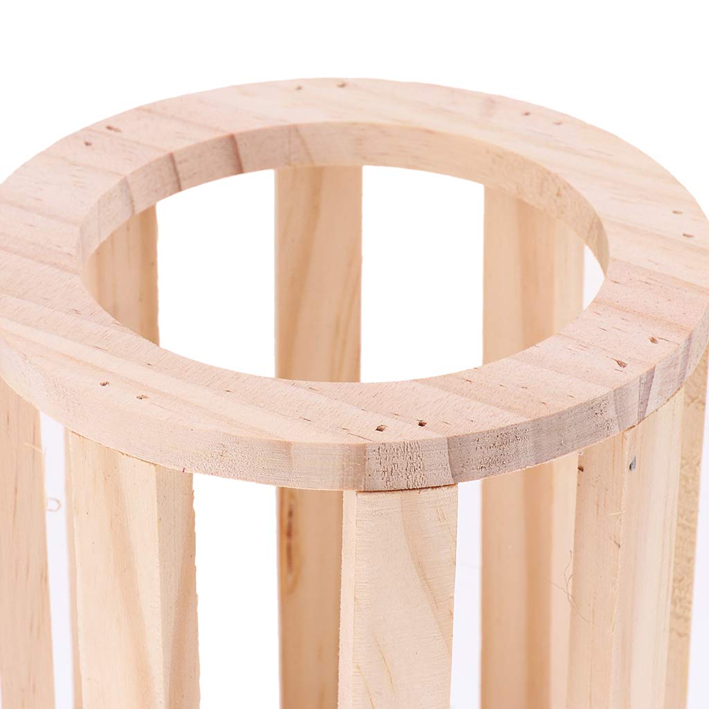 Flameer Natural Wooden Hay Feeder Hay Rabbit Feeder Pet Cage