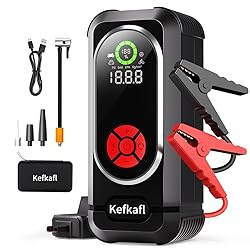 Jump Starter with Air Compressor, 4000A Car Battery