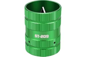 IFOKA Metal Pipe Reamer for Copper Pipe, Green PVC Deburring Tool, 1/4" to 1-5/8" Inner/Outer for Wide Pipe Diameter Chamfer Tool (1PC Green)