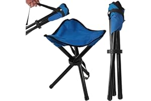 CEBRABOUNZE Travel Folding Camping Stool, (Sol·d by→Cenbee) Use Height 14" and Max Weight 300 lbs Outdoor Portable Party Chair Fishing Chair Seat for Camping Fishing Hiking Gardening and Beach Painting