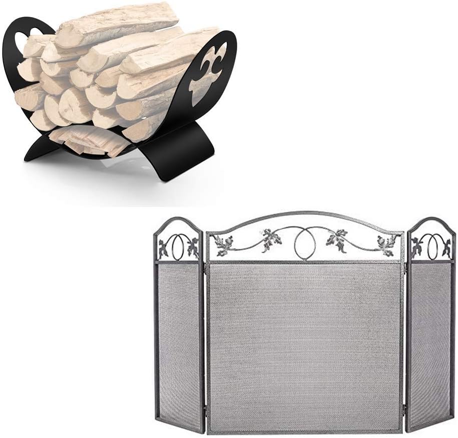 For Wholesale Amagabeli 3 Panel Fireplace Screen Bundle Fireplace Log Holder Firewood Basket Home Kitchen For Sale Online Labens Ct Utfpr Edu Br