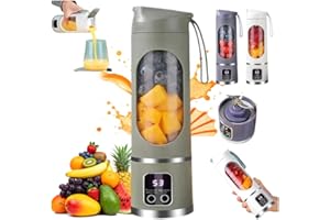Digital Display Juicer-Smart LED Display,450ML Portable Blender Personal Electric USB,Digital Multimode juicer Shakes and Smo