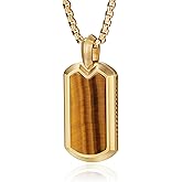 GTMJ Amehyst Necklace for Men Onyx/Tigers eye/Lapis Lazuli/Pendant Necklace with Box Chian Valentine's Day gift