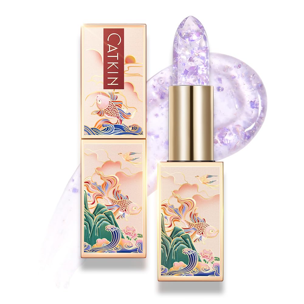 CATKIN Moonlight Lip Balm, Colour Changing Lipstick, Natural Hydrating Tinted Lip Balm, Chapstick Lip Balms with Vitamin E for 8h Moisture for Dry Cracked Lips, 3.5g