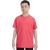 Gildan Youth Heavy Cotton T-Shirt - Coral Silk - L