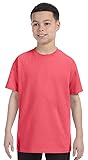 Gildan Youth Heavy Cotton T-Shirt - Coral Silk - L