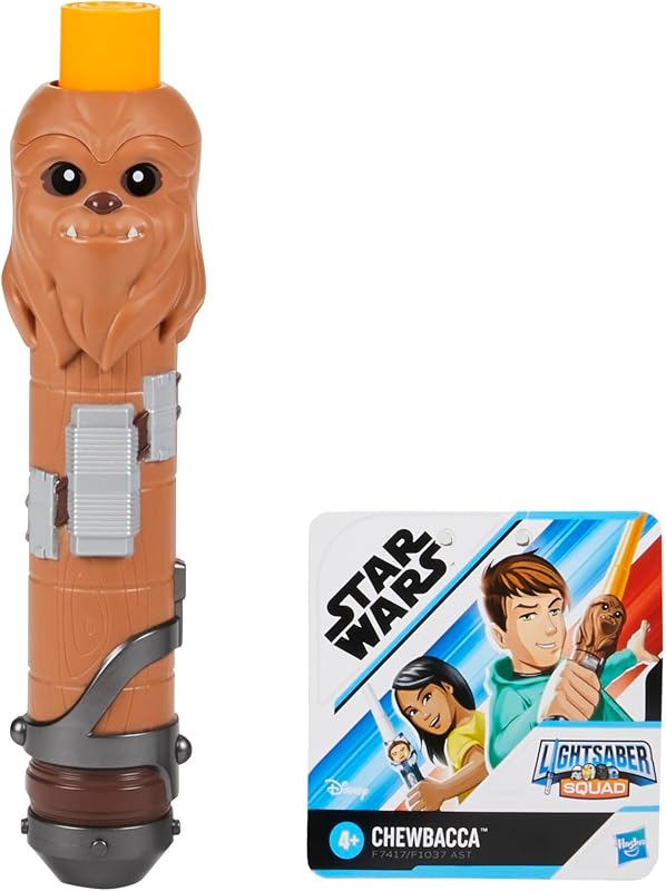Lightsaber Squad Chewbacca, sabre laser extensible jaune, jouets Star Wars pour enfants